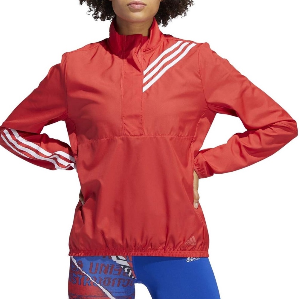 Adidas Red and White Track Jacket